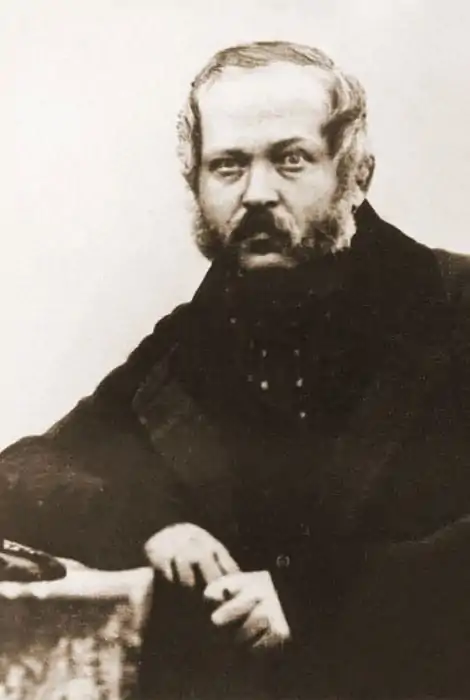 A historic portrait of a Russian individual from the daguerreotype era