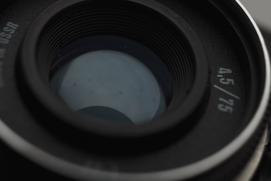 Triplet T-22 4.5/75 lens used on Lubitel 166 TLR