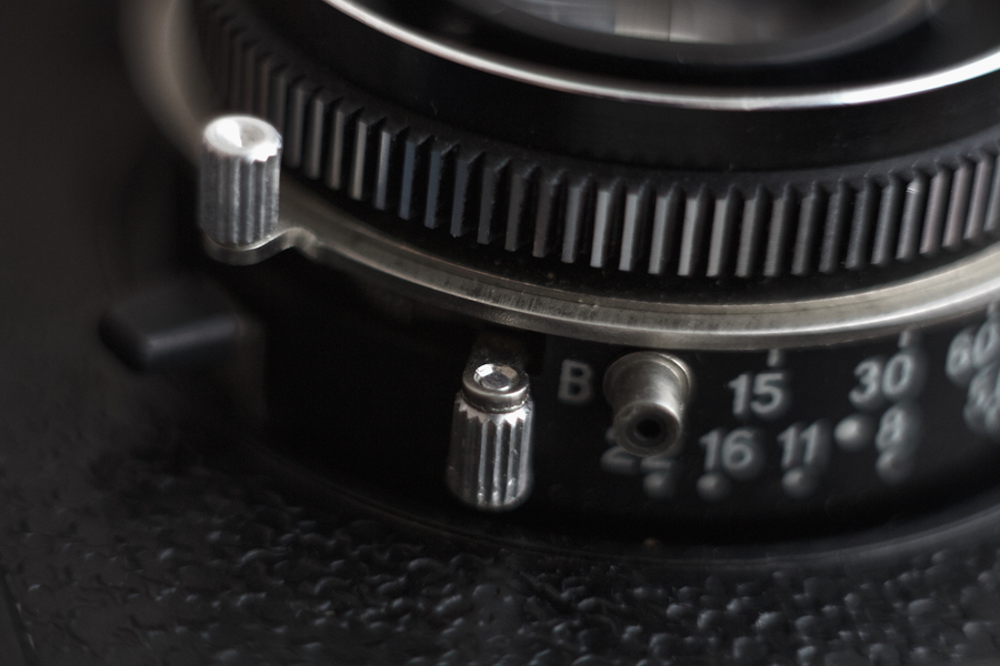 Main control layout of the Lubitel-166B front panel