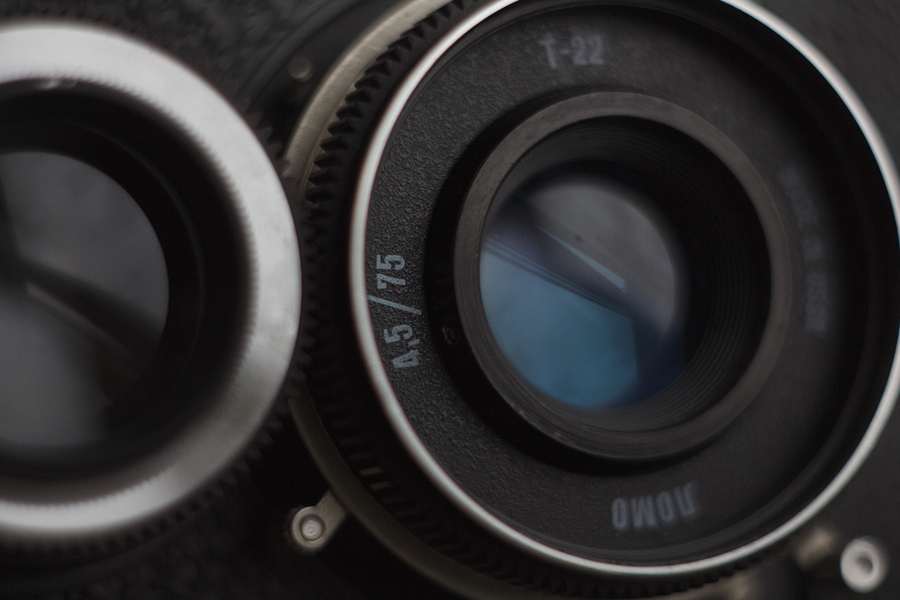 Lubitel-166u taking and viewing lenses