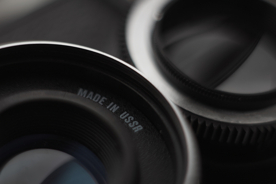 made in ussr inscription close up