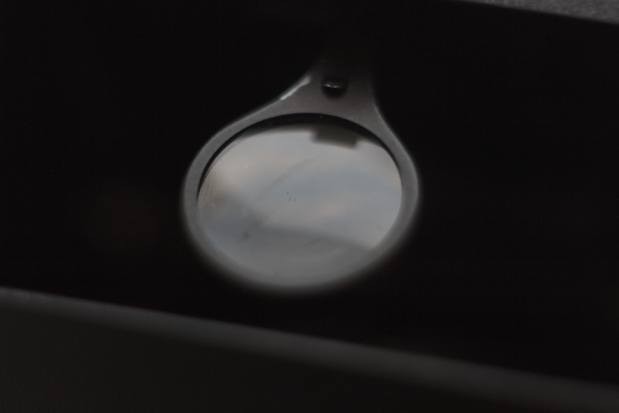 Soviet medium format film camera viewfinder magnifying glass