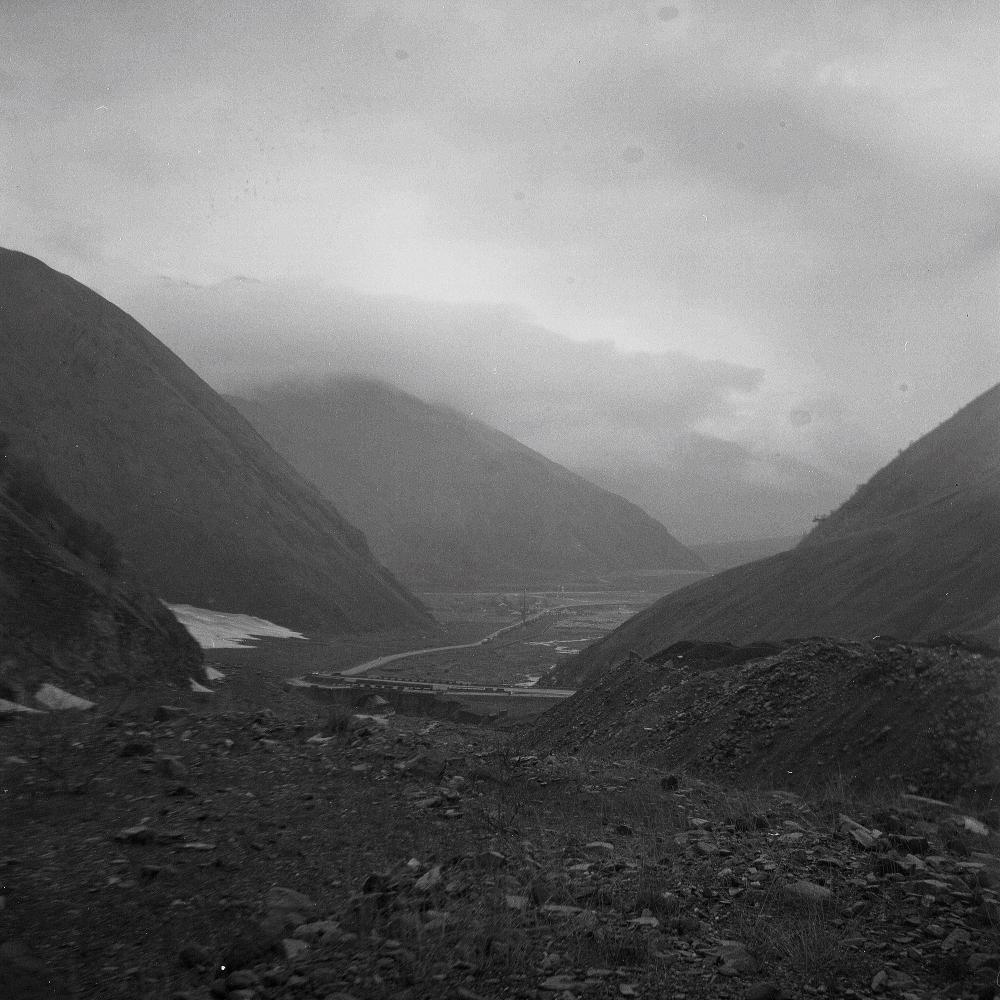 Georgian mountains shot on a Lubitel-166u