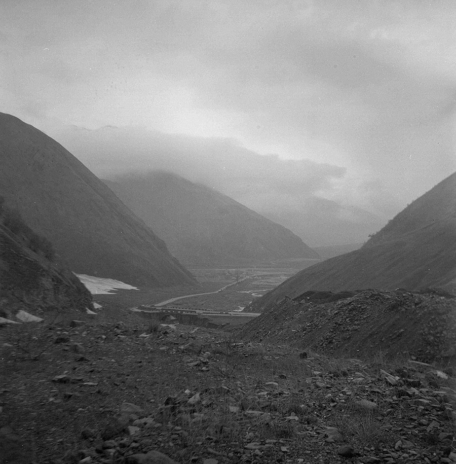 Georgian mountains shot on a Lubitel-166u
