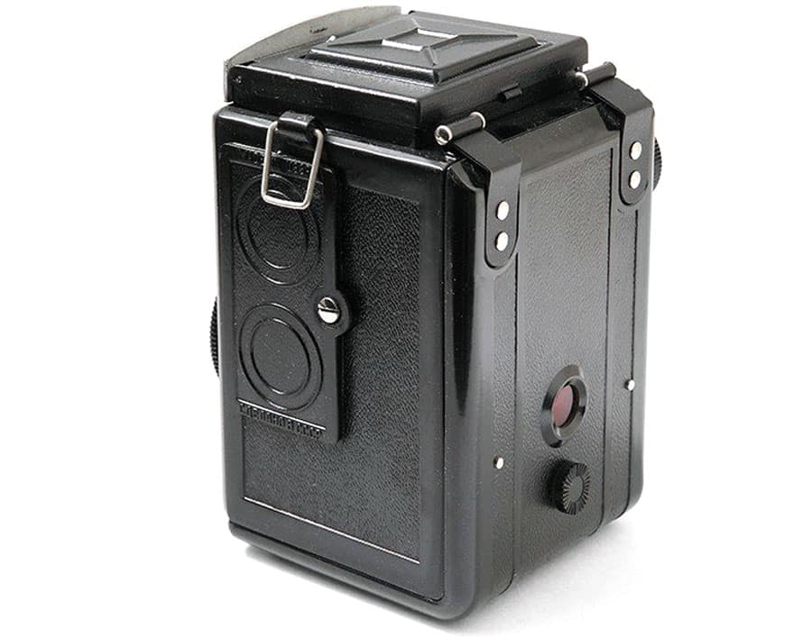 Lubitel 2 camera body from the back