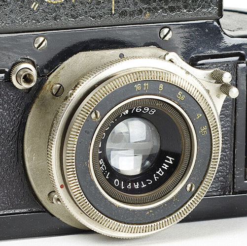 Sport soviet camera industar lens with numbers