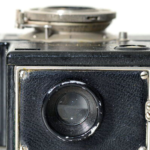 The top viewfinder of the soviet camera