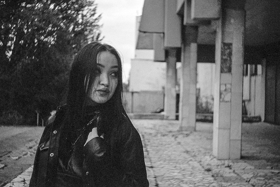 portrait shot on a smena 3 camera