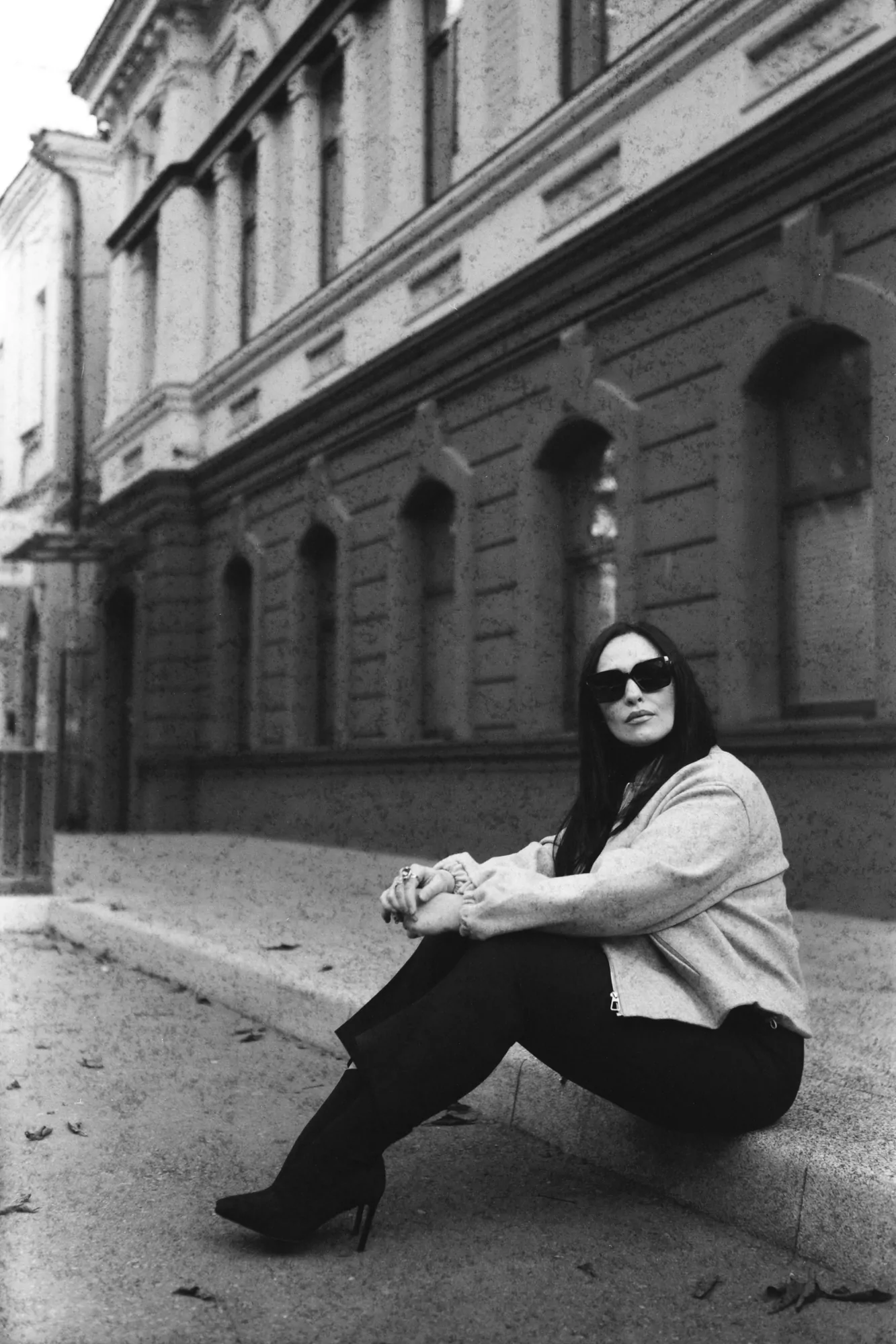 Photo taken using a Soviet film camera and old foma film