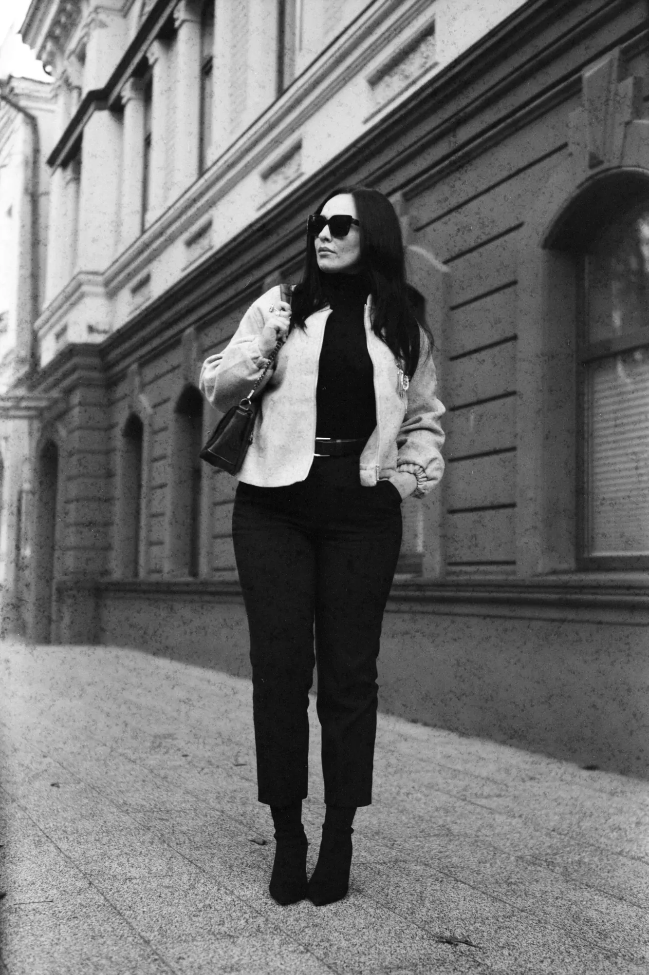 Photo of a woman shot on a foma film