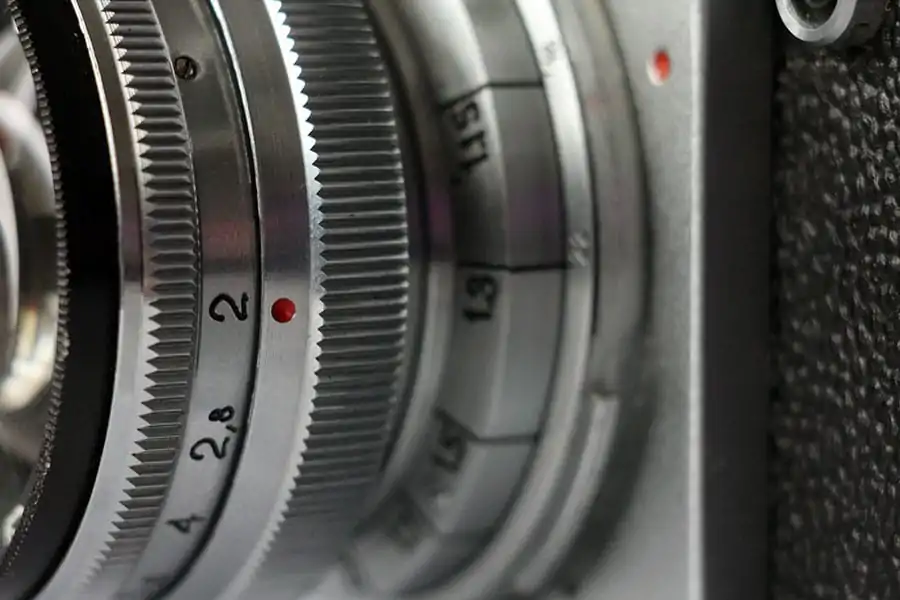 Kiev 2 Jupiter 8 lens close up