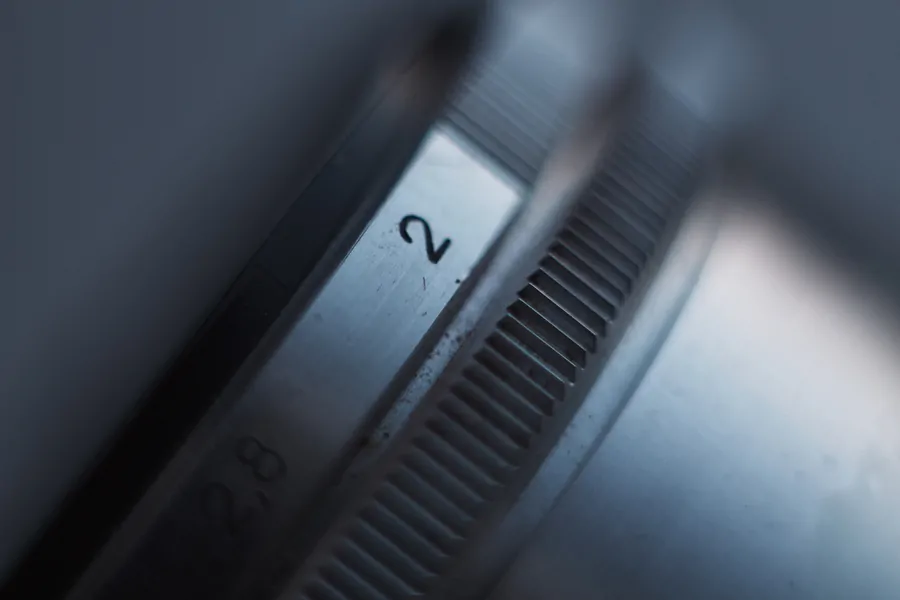 helios 44 m39 f2 aperture close up