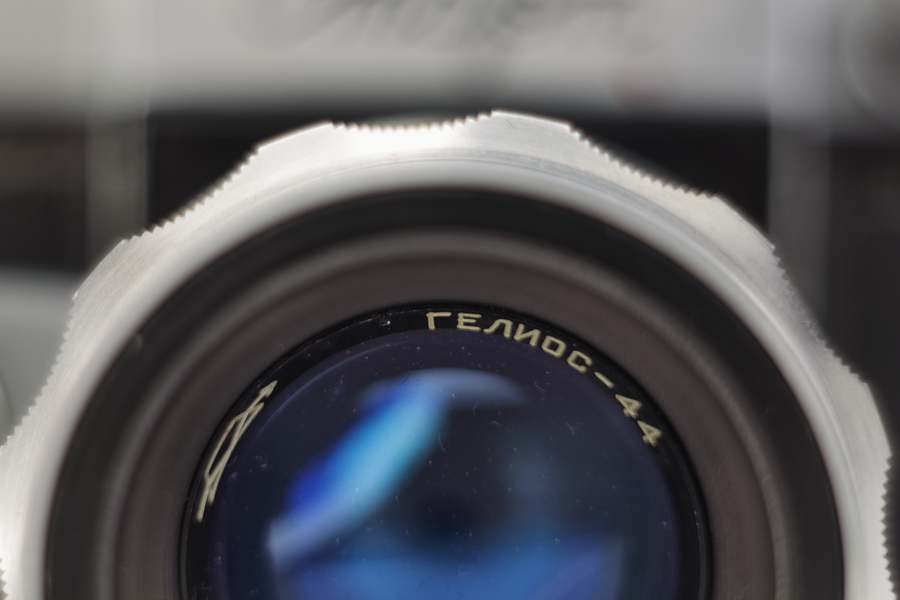 Helios 44 lens mounted on a start camera