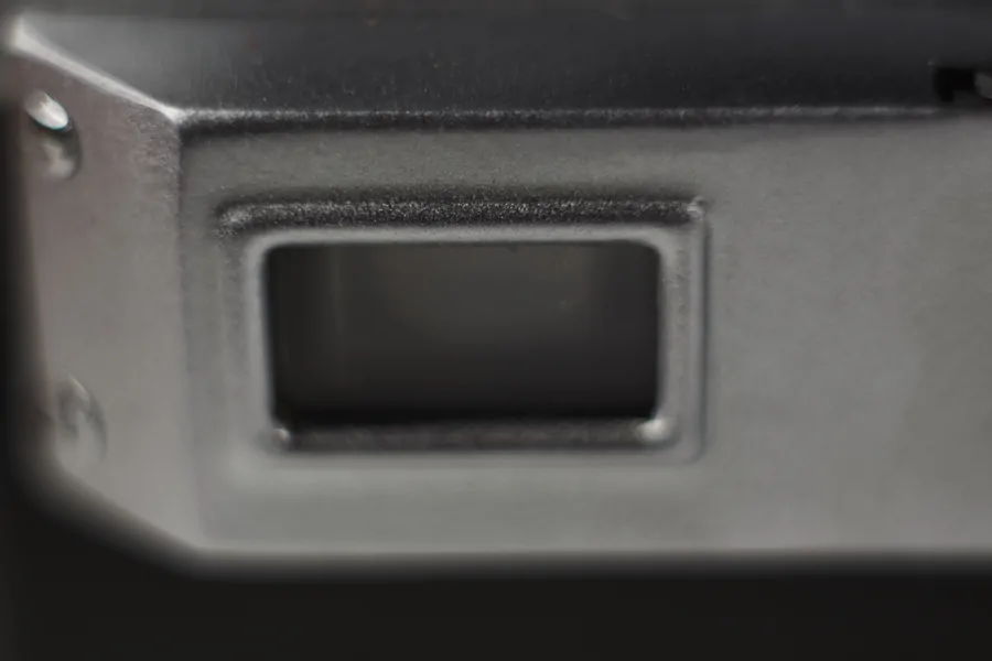 Soviet rangefinder camera rangefinder window