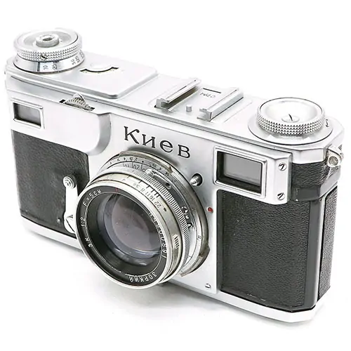 Kiev-ii 35 mm rangefinder camera produced by Arsenal