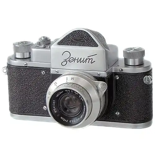 Zenit 35 mm SLR camera produced by KMZ